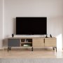 HANAH HOME TV polica Tarz Anthracite Oak - slika 1