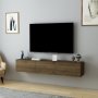 HANAH HOME TV polica Denby Walnut - slika 2