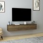 HANAH HOME TV polica Denby Walnut - slika 1