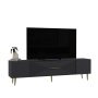 HANAH HOME TV polica Dekol1 Anthracite Gold - slika 3