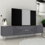 HANAH HOME TV polica Dekol1 Anthracite Silver - slika 2
