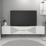 HANAH HOME TV polica Dekol1 White Gold - slika 1