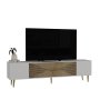 HANAH HOME TV polica Dekol1 White Sapphire Oak Gold - slika 3