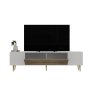 HANAH HOME TV polica Dekol1 White Sapphire Oak Gold - slika 4
