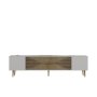 HANAH HOME TV polica Dekol1 White Sapphire Oak Gold - slika 5
