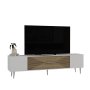 HANAH HOME TV polica Dekol1 White Sapphire Oak Silver - slika 3