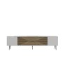 HANAH HOME TV polica Dekol1 White Sapphire Oak Silver - slika 5