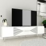 HANAH HOME TV polica Dekol1 White Silver - slika 2