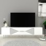HANAH HOME TV polica Dekol1 White Silver - slika 1
