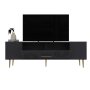 HANAH HOME TV polica Dekol2 Anthracite Gold - slika 4