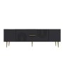 HANAH HOME TV polica Dekol2 Anthracite Gold - slika 5