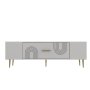 HANAH HOME TV polica Dekol2 White Gold - slika 5