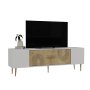 HANAH HOME TV polica Dekol2 White Sapphire Oak Gold - slika 3