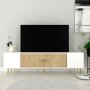 HANAH HOME TV polica Dekol2 White Sapphire Oak Gold - slika 1