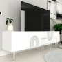 HANAH HOME TV polica Dekol2 White Silver - slika 2