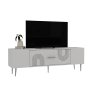 HANAH HOME TV polica Dekol2 White Silver - slika 3