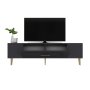 HANAH HOME TV polica Dekol3 Anthracite Gold - slika 4