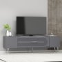 HANAH HOME TV polica Dekol3 Anthracite Silver - slika 2