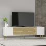 HANAH HOME TV polica Dekol3 White Sapphire Oak Gold - slika 2