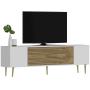 HANAH HOME TV polica Dekol3 White Sapphire Oak Gold - slika 3