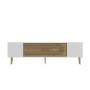 HANAH HOME TV polica Dekol3 White Sapphire Oak Gold - slika 5