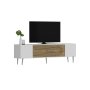 HANAH HOME TV polica Dekol3 White Sapphire Oak Silver - slika 3