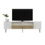 HANAH HOME TV polica Dekol3 White Sapphire Oak Silver - slika 4