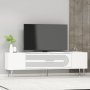 HANAH HOME TV polica Dekol3 White Silver - slika 2