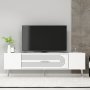 HANAH HOME TV polica Dekol3 White Silver - slika 1