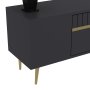 HANAH HOME TV polica Dekolp1 Anthracite Gold - slika 4