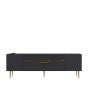 HANAH HOME TV polica Dekolp1 Anthracite Gold - slika 5