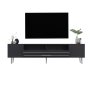 HANAH HOME TV polica Dekolp2 Anthracite Silver - slika 3