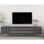 HANAH HOME TV polica Dekolp2 Anthracite Silver - slika 1