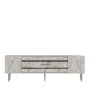 HANAH HOME TV polica Dekolp2 Ephesus Marble Silver - slika 5