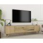 HANAH HOME TV polica Dekolp2 Sapphire Oak Gold - slika 2