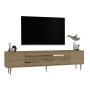 HANAH HOME TV polica Dekolp2 Sapphire Oak Gold - slika 3
