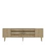 HANAH HOME TV polica Dekolp2 Sapphire Oak Gold - slika 5