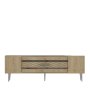 HANAH HOME TV polica Dekolp2 Sapphire Oak Silver - slika 5