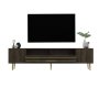 HANAH HOME TV polica Dekolp2 Walnut Gold - slika 3