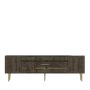 HANAH HOME TV polica Dekolp2 Walnut Gold - slika 5