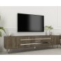 HANAH HOME TV polica Dekolp2 Walnut Silver - slika 2