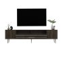 HANAH HOME TV polica Dekolp2 Walnut Silver - slika 3