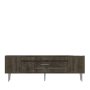 HANAH HOME TV polica Dekolp2 Walnut Silver - slika 5