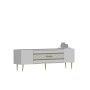 HANAH HOME TV polica Dekolp2 White Gold - slika 4