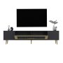 HANAH HOME TV polica Dekolp3 Anthracite Gold - slika 4