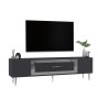 HANAH HOME TV polica Dekolp3 Anthracite Silver - slika 3