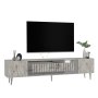 HANAH HOME TV polica Dekolp3 Ephesus Marble Silver - slika 3