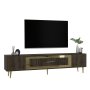 HANAH HOME TV polica Dekolp3 Walnut Gold - slika 3