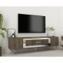 HANAH HOME TV polica Dekolp3 Walnut Silver - slika 2