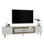 HANAH HOME TV polica Dekolp3 White Gold - slika 3
